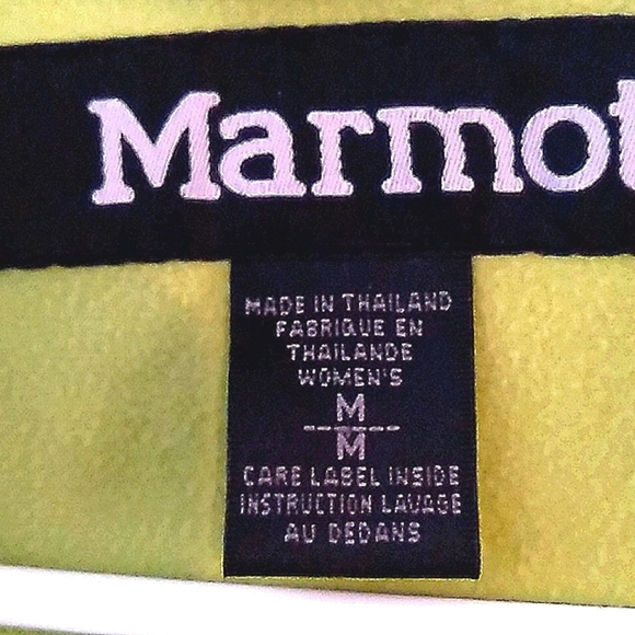 Marmot Green and white  ski jacket size M - Picture 2 of 3